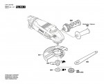 Bosch 3 601 H95 H00 Gws 26-230 Lvi Angle Grinder 230 V / Eu Spare Parts