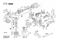 Bosch 3 601 HA6 0K0 Gws 26-230 Angle Grinder 220 V / Eu Spare Parts