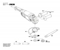 Bosch 3 601 HC0 300 Gws 22-180 J Angle Grinder 230 V / Eu Spare Parts