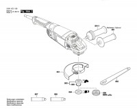 Bosch 3 601 HC1 101 Gws 20-230 P Angle Grinder / Eu Spare Parts