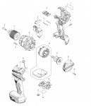 Makita Dhp489 Cordless Hammer Driver Drill Spare Parts