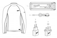 Milwaukee 4000477604 L4HBLB-301XXL HEATED BASE LAYER IN2 Spare Parts