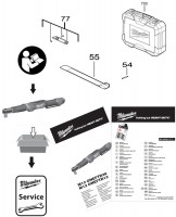 Milwaukee 4000481159 M12ONEFTR38-0C Digital Torque Wrench XXX Spare Parts