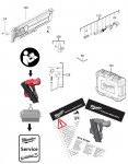 Milwaukee 4000481239 M18FFNS-502C FRAMING NAILER IN2 Spare Parts