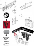 Milwaukee 4000481240 M18FFN21-0C FRAMING NAILER XXX Spare Parts