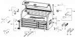 Milwaukee 4000483751 46 INCH STEEL TOP CHEST XXX Spare Parts