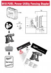 Milwaukee 4000491323 M18FFUS-0C FENCING STAPLER XXX Spare Parts