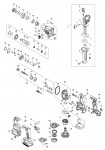 Makita DHR183 18MM CORDLESS ROTARY HAMMER Spare Parts