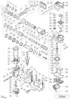 Hikoki Dh40Mc Rotary Hammer Dh40Mc Spare Parts