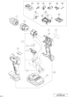 Hikoki Ds18Ddq Cordless Driver Drill Ds18Ddq Spare Parts