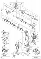 Hikoki Ds36Da Cordless Driver Drill Ds 36Da Spare Parts