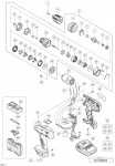 Hikoki Dv18Dfx Cordless Impact Drill/Combi Drill Dv18Dfx Spare Parts