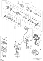 Hikoki Dv18Dgal Cordless Impact Drill/Combi Drill Dv18Dgal Spare Parts