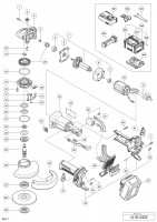 Hikoki G1812De Cordless Disc Grinder G1812De Spare Parts