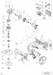 Hikoki G3610Db Cordless Disc Grinder G 3610Db Spare Parts