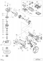 Hikoki G3612Da Cordless Disc Grinder G3612Da Spare Parts