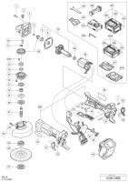 Hikoki G3613Db Cordless Disc Grinder G 3613Db Spare Parts