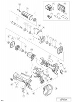 Hikoki Gp36Da Cordless Hand Grinder Gp 36Da Spare Parts