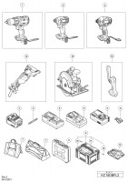 Hikoki Kc18Dbfl2 Cordless Combo Kit Kc 18Dbfl2 Spare Parts