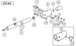 HITACHI ATTACHMENT EXT-200 EXTENTION DRIVE SHAFT PIPE SPARE PARTS