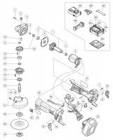 Hikoki G1812Da Cordless Disc Grinder G1812Da Spare Parts