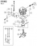 HITACHI ENGINE BRUSH CUTTER CG 40EJ SPARE PARTS