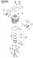 HITACHI ENGINE BLOWER RB 160EF SPARE PARTS