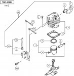 HITACHI ENGINE BRUSH CUTTER TBC-230B SPARE PARTS