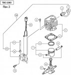 HITACHI ENGINE BRUSH CUTTER TBC-230D SPARE PARTS