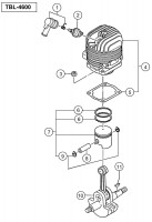 HITACHI ENGINE BLOWER TBL-4600 SPARE PARTS