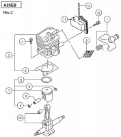 HITACHI ENGINE PUMP A25EB SPARE PARTS