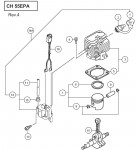 HITACHI ENGINE POLE HEDGE TRIMMER CH 55EPA SPARE PARTS