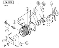 HITACHI ENGINE AUGER DA 300E SPARE PARTS