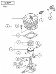 HITACHI ENGINE TC-47V SPARE PARTS