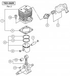 HITACHI ENGINE DRILL TED-262R SPARE PARTS