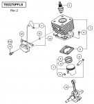 HITACHI ENGINE DRILL TED270PFLS SPARE PARTS