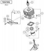 HITACHI ENGINE DRILL TED270RS SPARE PARTS