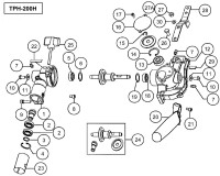 HITACHI ATTACHMENT TPH-200H HEDGETRIMMER SPARE PARTS