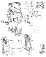 DeWalt DCC1018X1 Compressor TYPE 1 Spare Parts