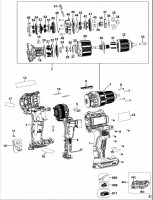 DeWalt DCD709D2 Cordless Drill TYPE 2 Spare Parts