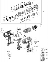 DeWalt DCD776D1T Cordless Drill TYPE 1 Spare Parts