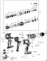 DeWalt DCD778L2T Cordless Hammer TYPE 2 Spare Parts