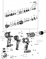 DeWalt DCD778M2T Cordless Hammer TYPE 2 Spare Parts