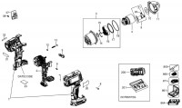 DeWalt DCF891P2G Impact Wrench TYPE 1 Spare Parts