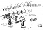 DeWalt DCF961H2G Cordless Impact Wrench TYPE 1 Spare Parts
