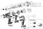 DeWalt DCF961NT Cordless Impact Wrench TYPE 1 Spare Parts