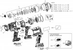 DeWalt DCF961N Cordless Impact Wrench TYPE 1 Spare Parts