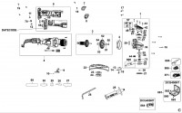 DeWalt DCG405H2T Angle Grinder TYPE 1 Spare Parts