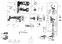 DeWalt DCG409VSNT Angle Grinder TYPE 1 Spare Parts