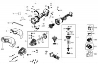 DeWalt DCG440NLR Angle Grinder TYPE 1 Spare Parts